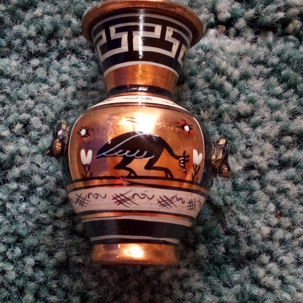 Painted Copper Pot